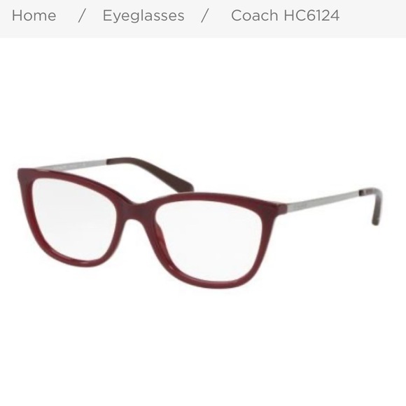 👓 Coach 5509 prescription replacement frames of blood red - Picture 2 of 15
